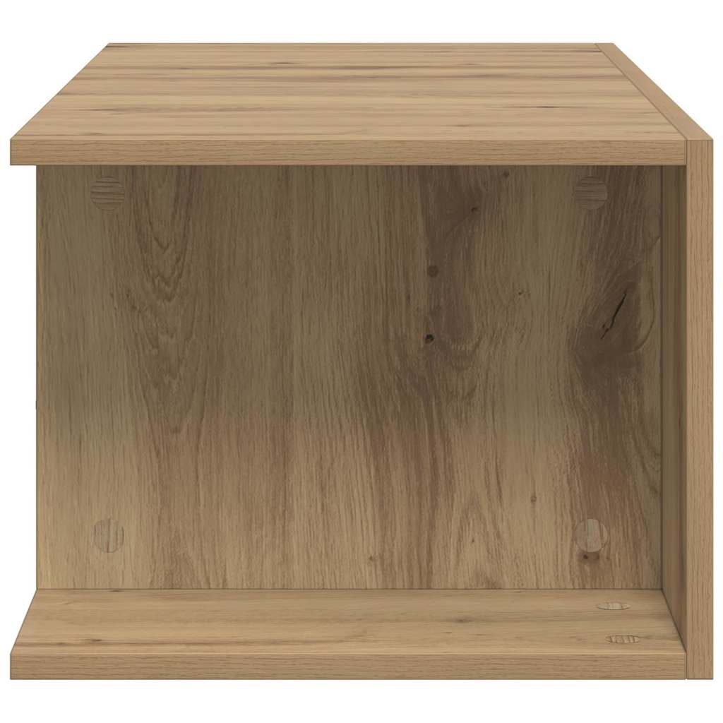 Tv-Benk Med Led-Lys Artisan Eik 90X39X30 Cm Konstruert Tre