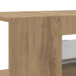 Tv-Benk Med Led-Lys Artisan Eik 90X39X30 Cm Konstruert Tre
