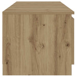 Tv-Benk Med Led-Lys Artisan Eik 140X40X36 Cm Konstruert Tre