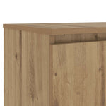 Tv-Benk Med Led-Lys Artisan Eik 140X40X36 Cm Konstruert Tre
