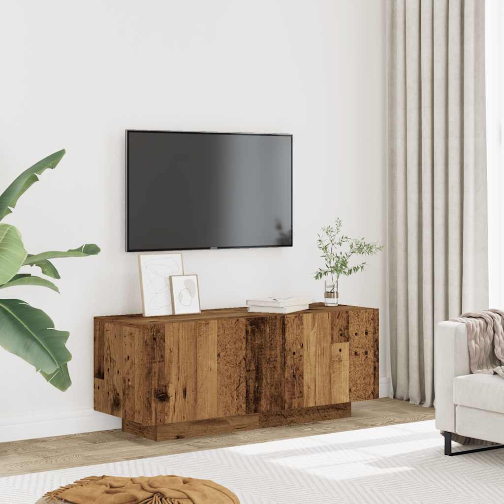 Tv-Benk Gammelt Tre 100X35X40 Cm Konstruert Tre