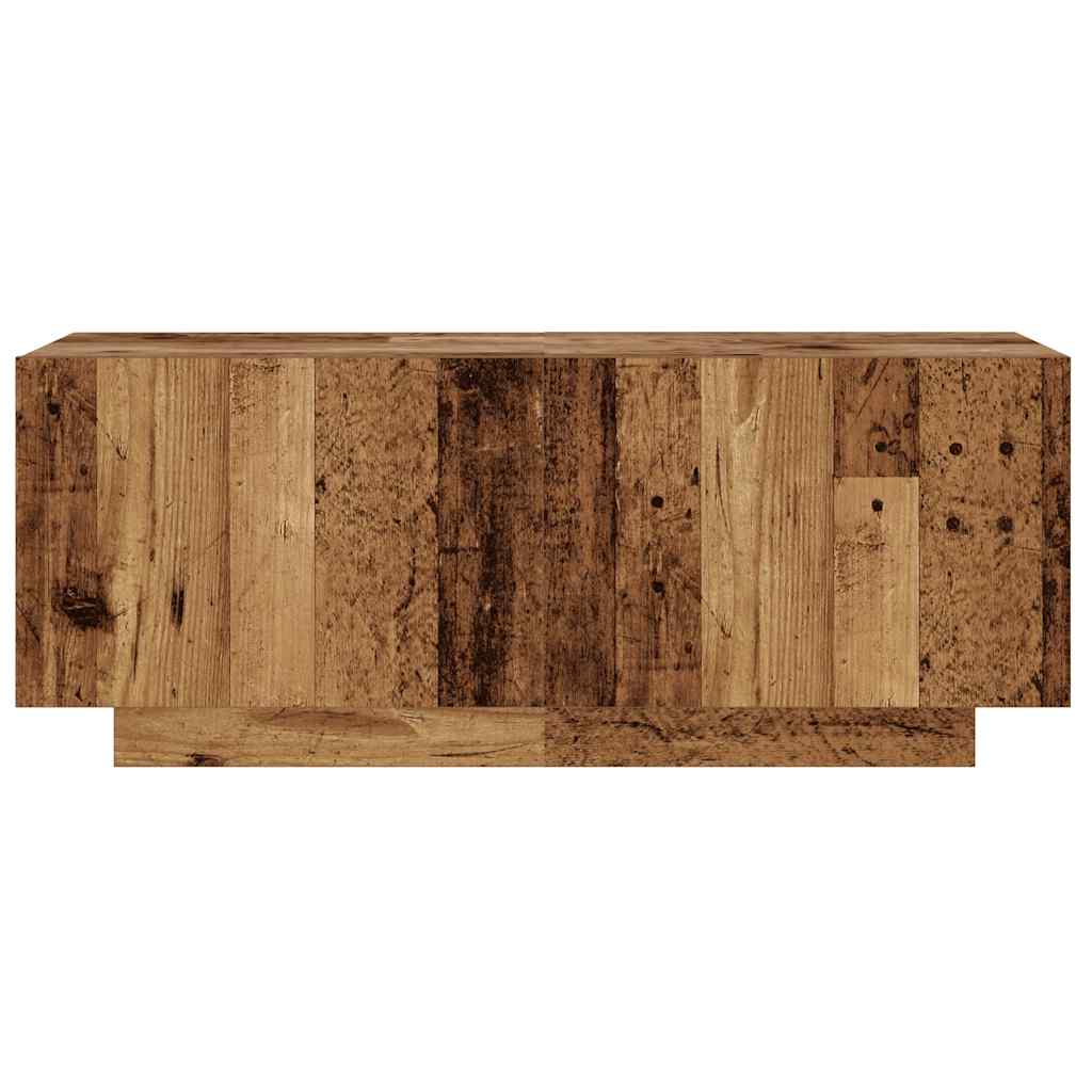 Tv-Benk Gammelt Tre 100X35X40 Cm Konstruert Tre