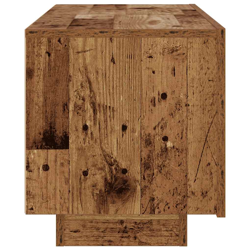 Tv-Benk Gammelt Tre 100X35X40 Cm Konstruert Tre