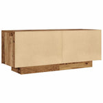 Tv-Benk Gammelt Tre 100X35X40 Cm Konstruert Tre