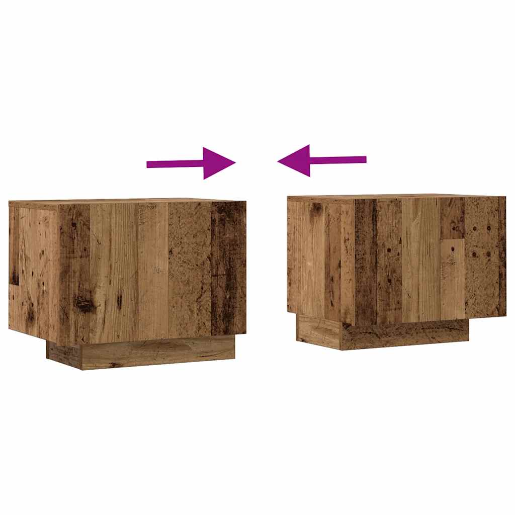 Tv-Benk Gammelt Tre 100X35X40 Cm Konstruert Tre