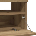 Tv-Benk Med Led-Lys Artisan Eik 100X35X40 Cm Konstruert Tre