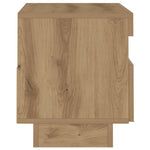 Tv-Benk Med Led-Lys Artisan Eik 80X35X40 Cm Konstruert Tre