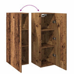 Tv-Benk Gammelt Tre 30,5X30X90 Cm Konstruert Tre
