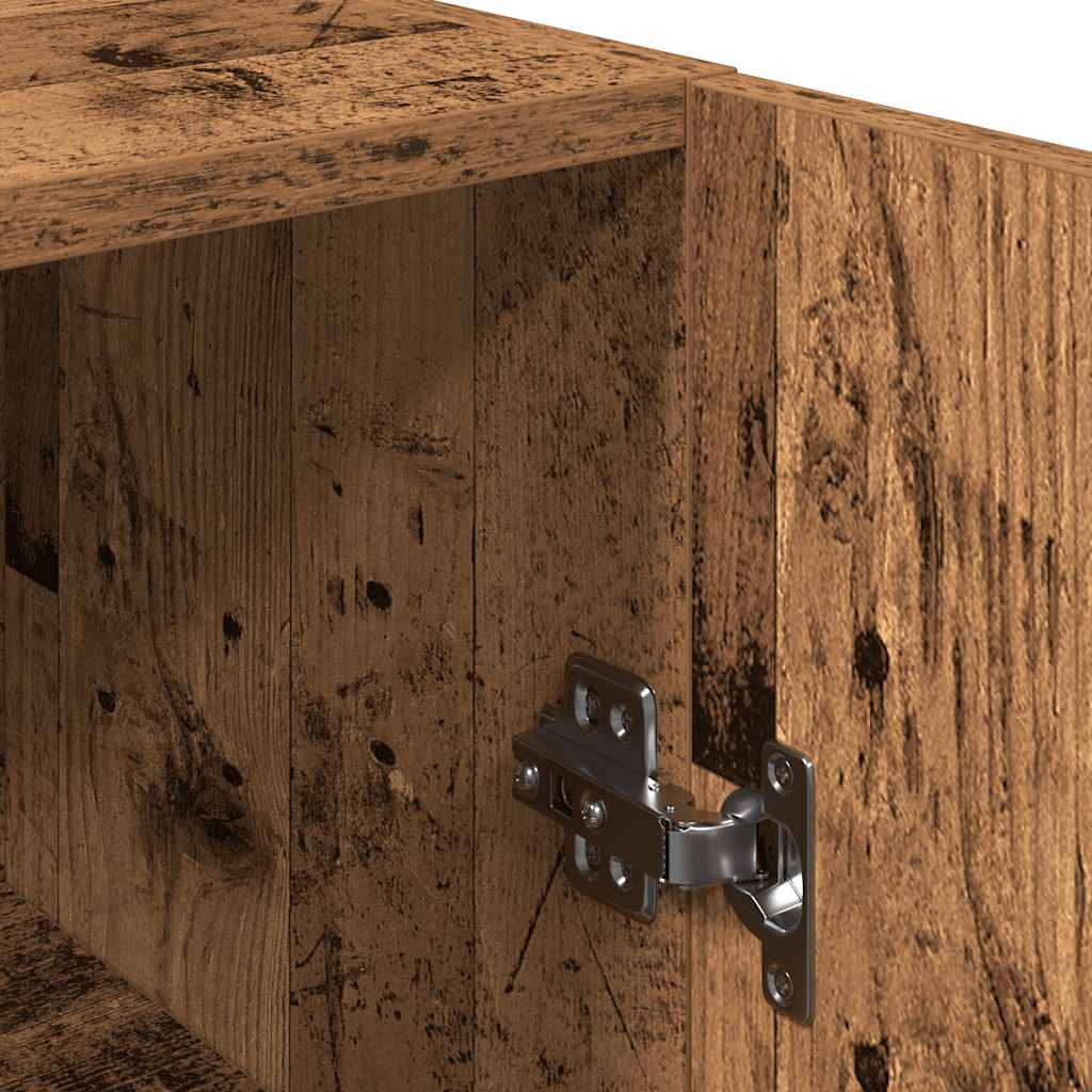 Tv-Benk Gammelt Tre 30,5X30X90 Cm Konstruert Tre