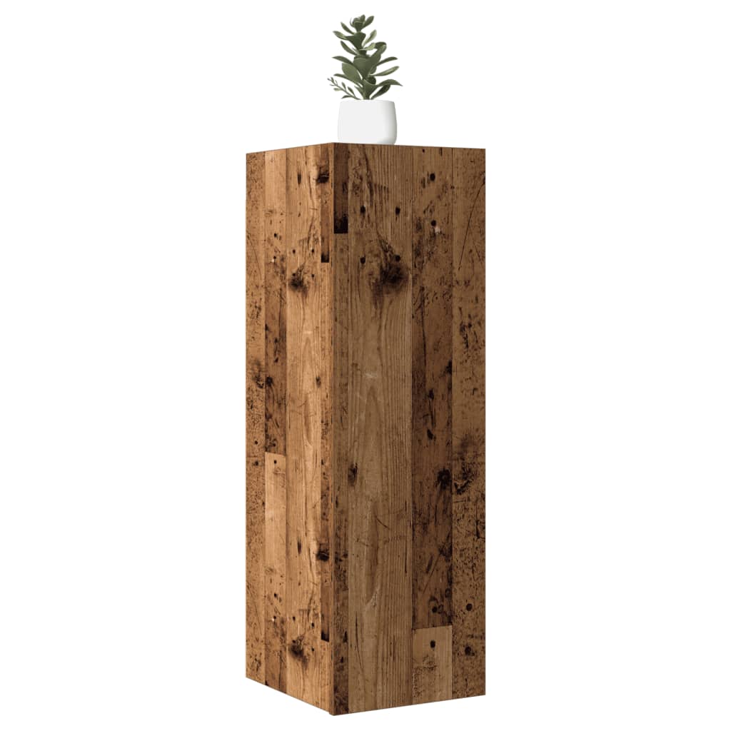 Tv-Benk Gammelt Tre 30,5X30X90 Cm Konstruert Tre