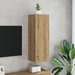 Tv-Benk Artisan Eik 30,5X30X90 Cm Konstruert Tre