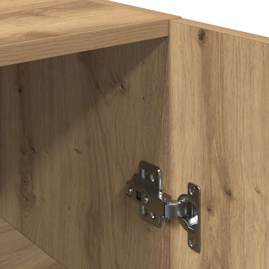 Tv-Benk Artisan Eik 30,5X30X90 Cm Konstruert Tre