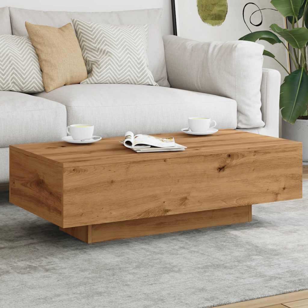 Salongbord Artisan Eik 100X49,5X31 Cm Konstruert Tre