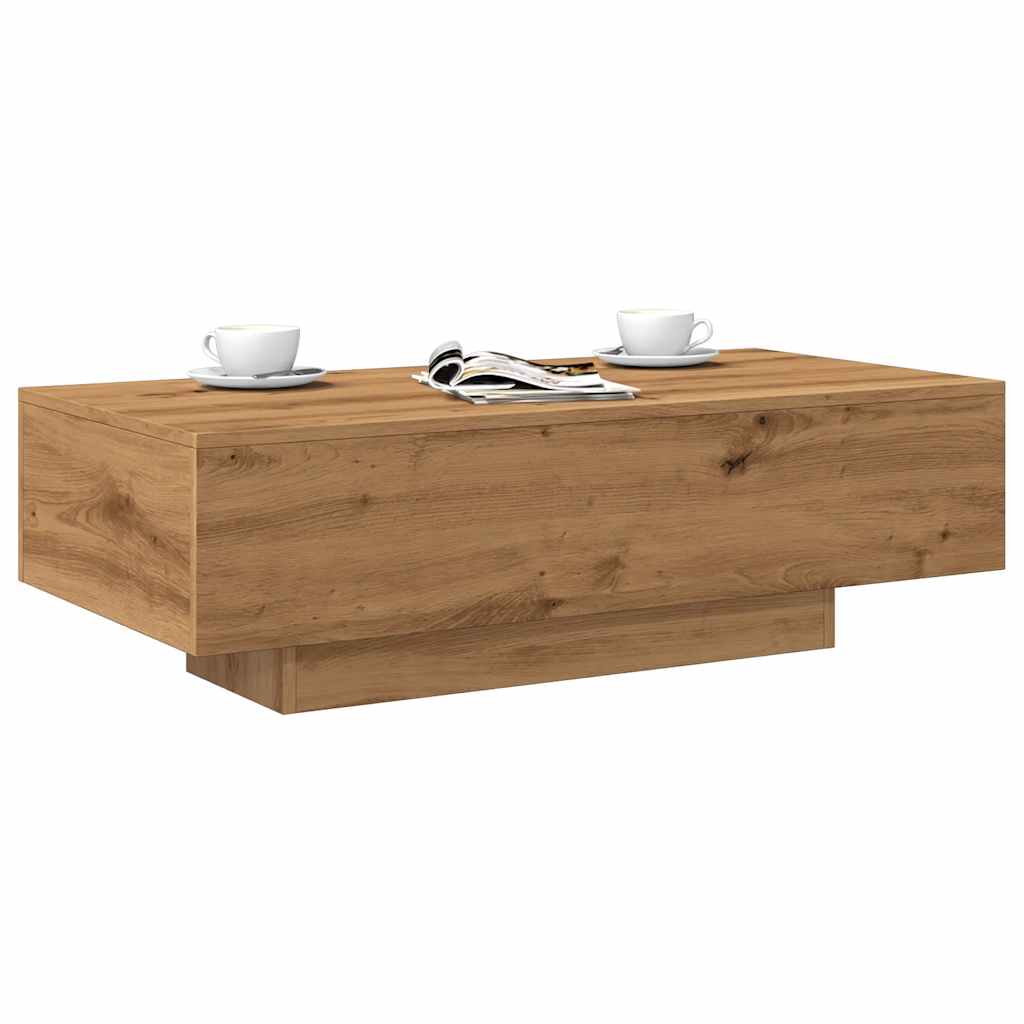 Salongbord Artisan Eik 100X49,5X31 Cm Konstruert Tre