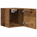 Vegghengt Tv-Benk Gammelt Tre 30,5X30X30 Cm