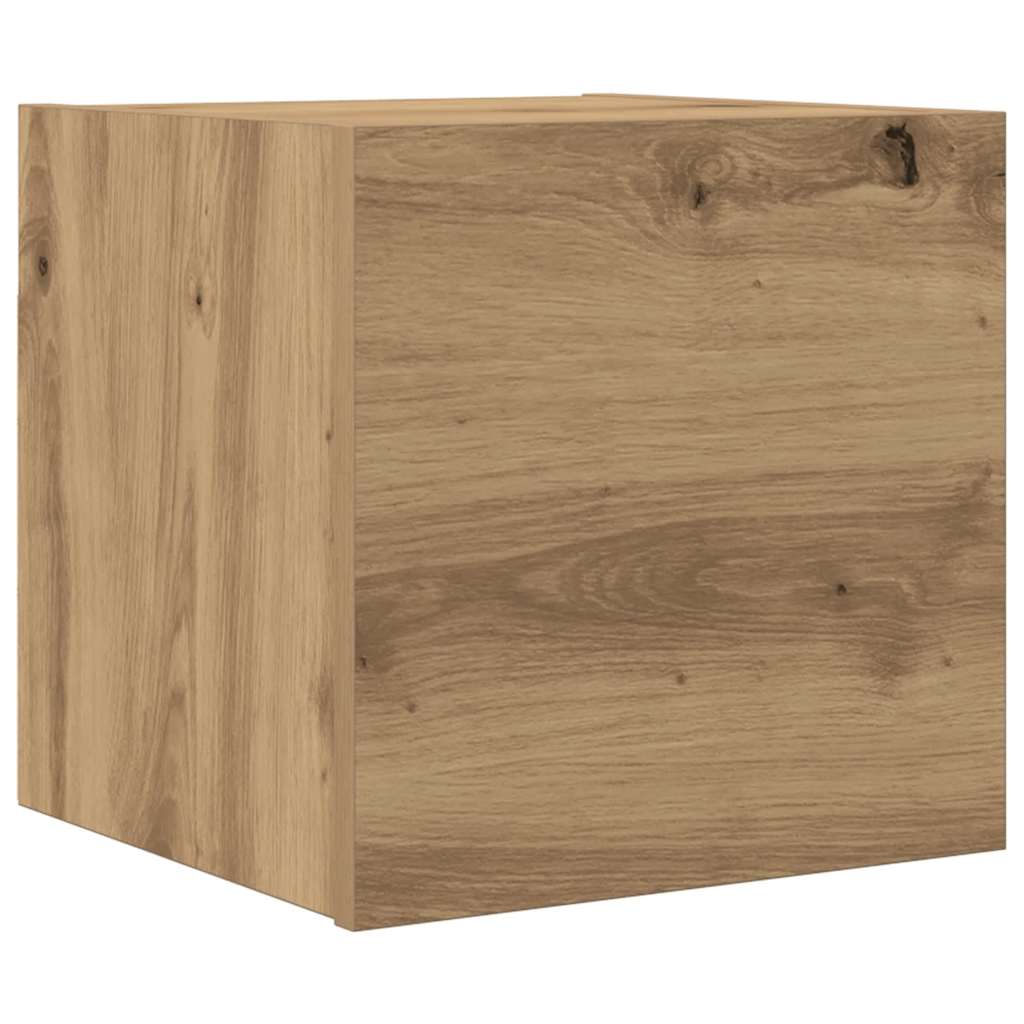 Vegghengt Tv-Benk Artisan Eik 30,5X30X30 Cm