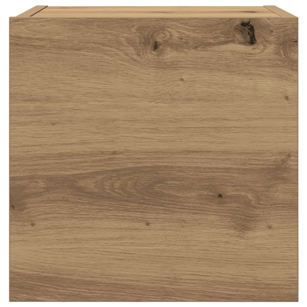 Vegghengt Tv-Benk Artisan Eik 30,5X30X30 Cm