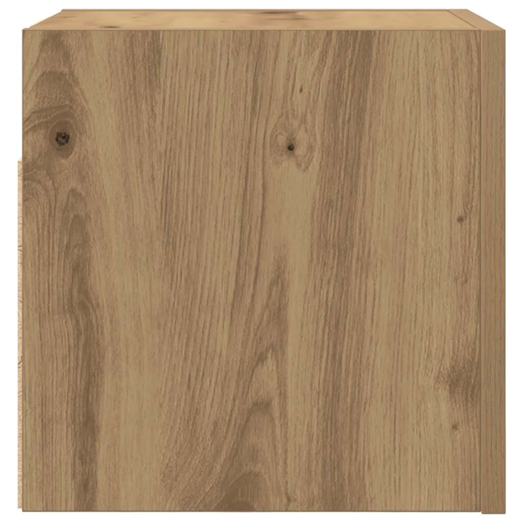 Vegghengt Tv-Benk Artisan Eik 30,5X30X30 Cm