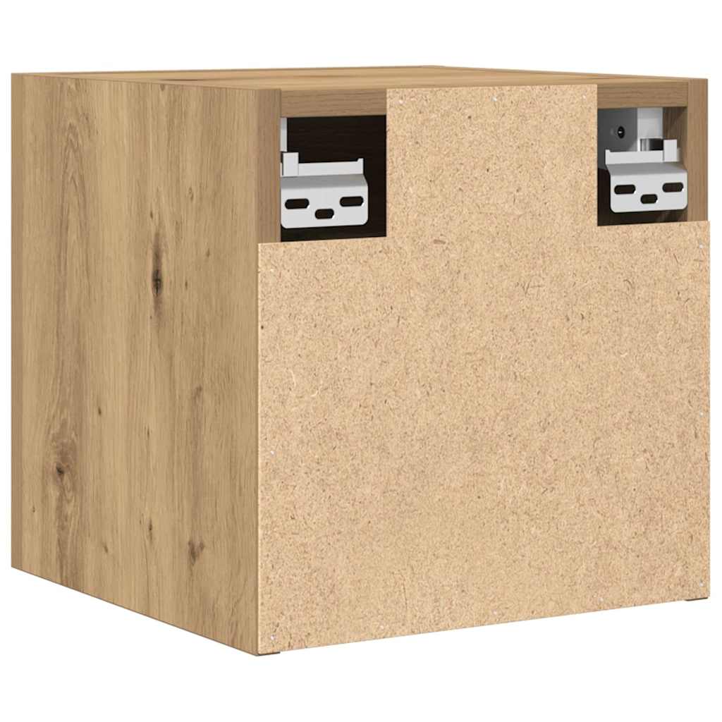 Vegghengt Tv-Benk Artisan Eik 30,5X30X30 Cm