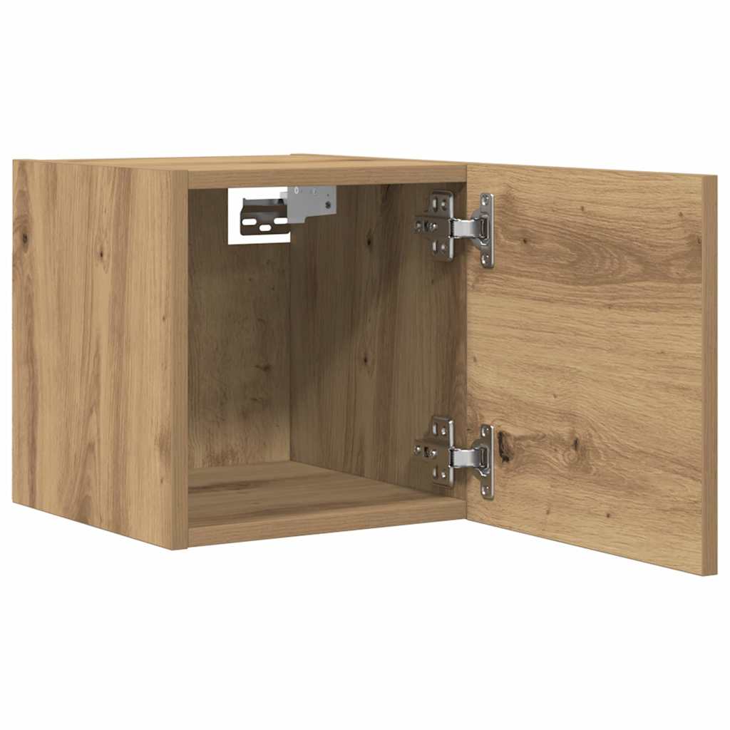 Vegghengt Tv-Benk Artisan Eik 30,5X30X30 Cm