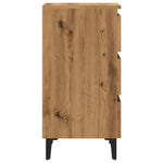Nattbord Med Metallben Artisan Eik 40X35X69 Cm