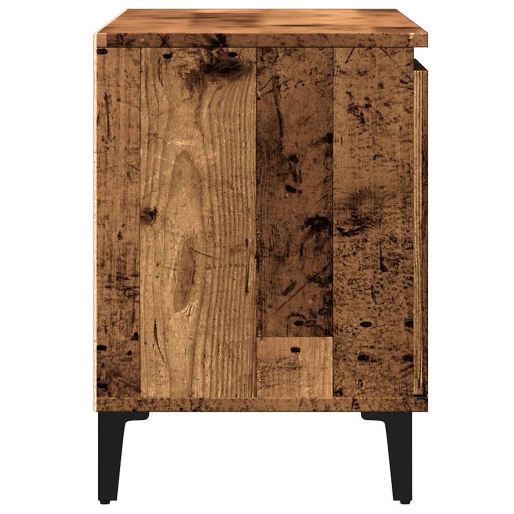 Tv-Benk Gammelt Tre 102X35X50 Cm Konstruert Tre