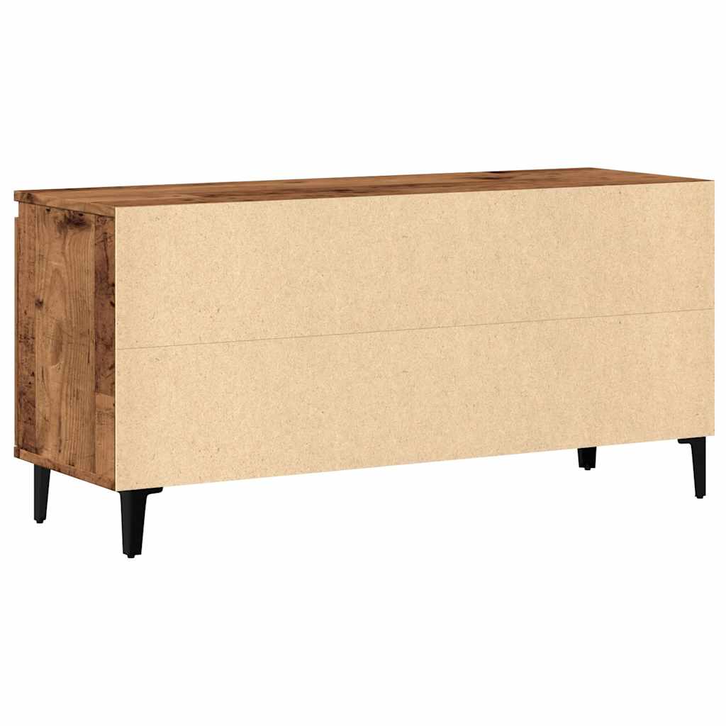 Tv-Benk Gammelt Tre 102X35X50 Cm Konstruert Tre