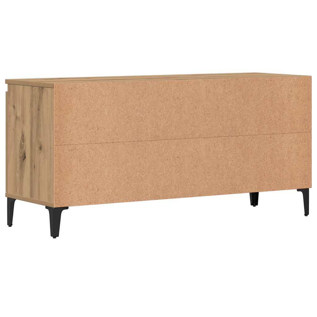 Tv-Benk Artisan Eik 102X35X50 Cm Konstruert Tre