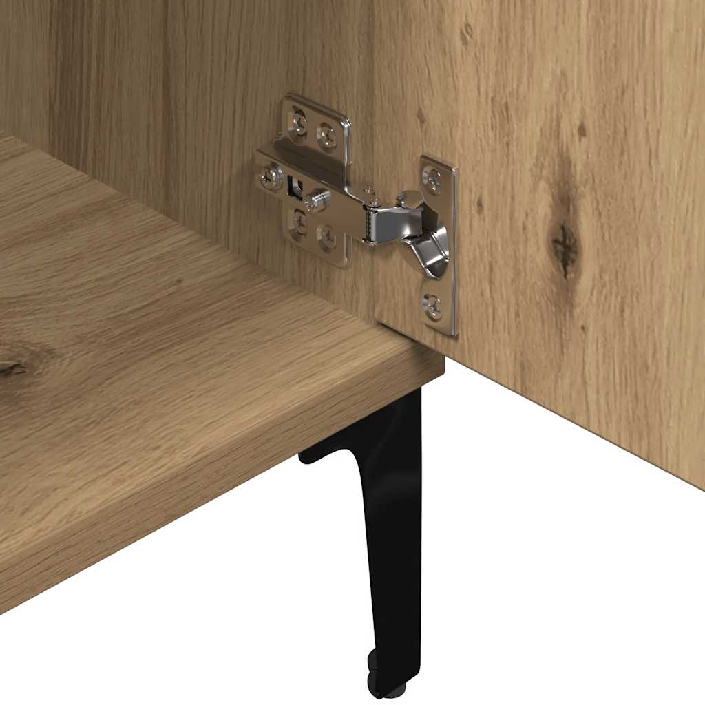 Tv-Benk Artisan Eik 102X35X50 Cm Konstruert Tre