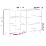 Skjenk Gammelt Tre 103,5X35X70 Cm Konstruert Tre