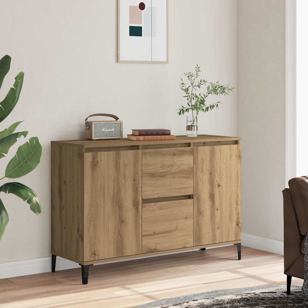 Skjenk Artisan Eik 102X35X70 Cm Konstruert Tre