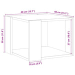 Salongbord Gammelt Tre 40X40X30 Cm Konstruert Tre