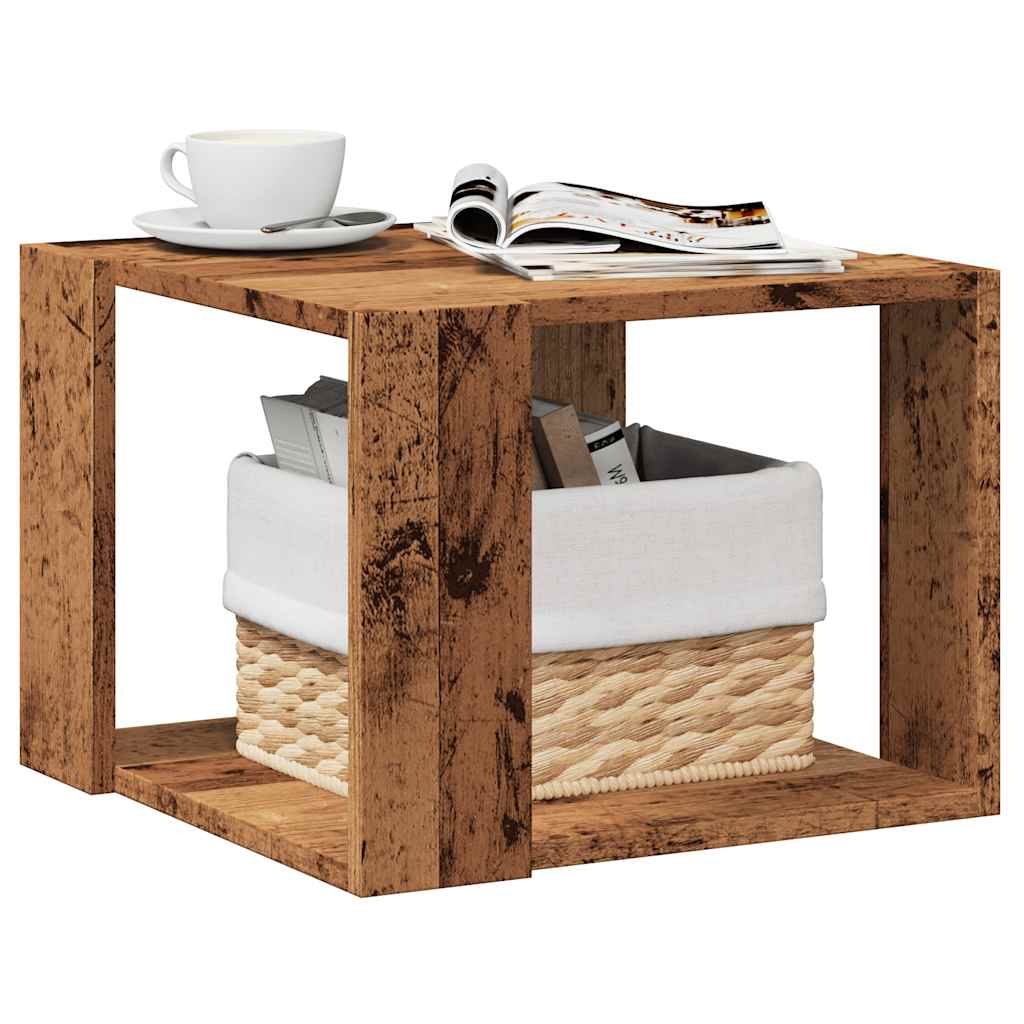 Salongbord Gammelt Tre 40X40X30 Cm Konstruert Tre