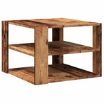 Salongbord Gammelt Tre 58X58X40 Cm Konstruert Tre