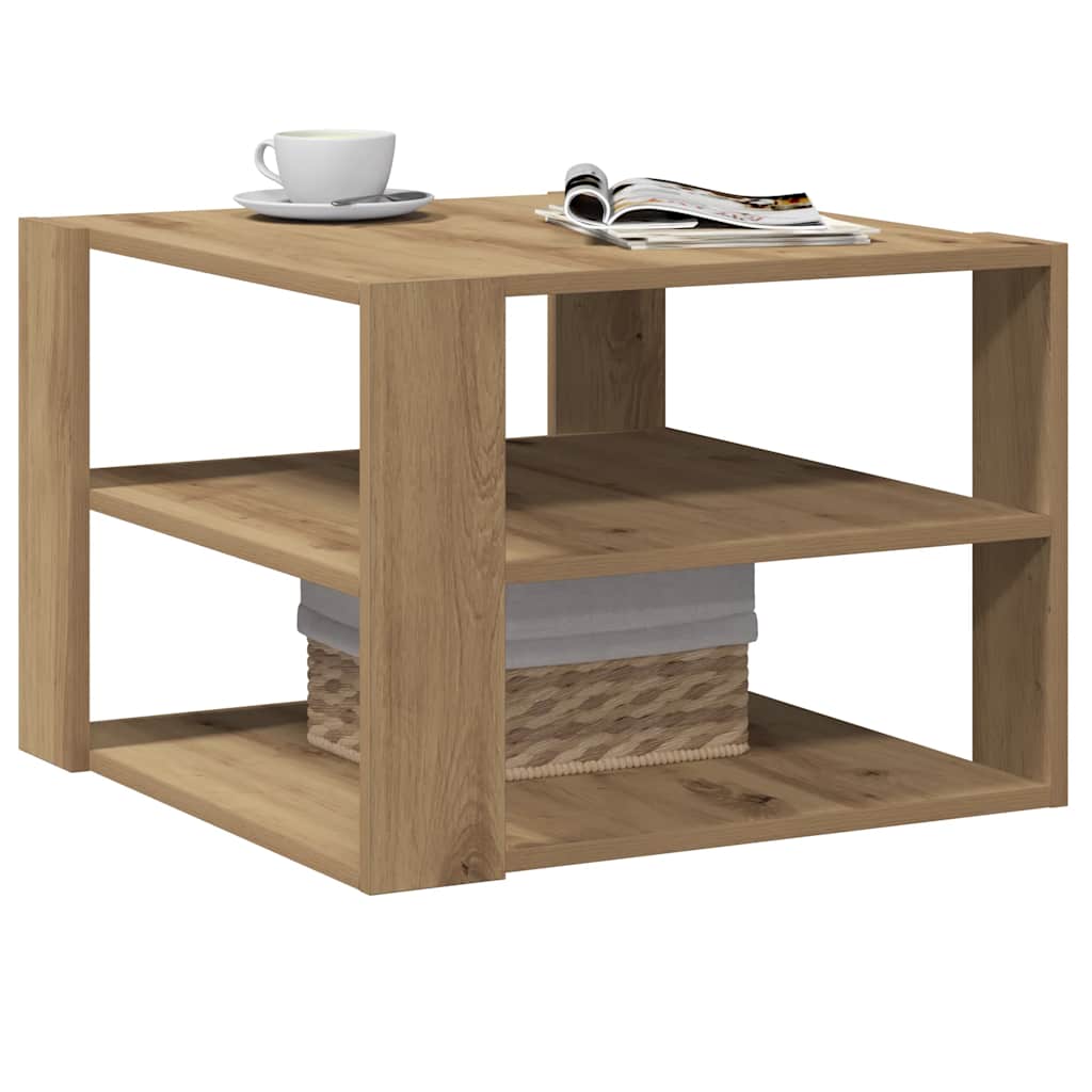 Salongbord Artisan Eik 58X58X40 Cm Konstruert Tre