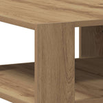 Salongbord Artisan Eik 58X58X40 Cm Konstruert Tre