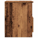Nattbord Gammelt Tre 40X40X50 Cm Konstruert Tre