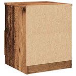 Nattbord Gammelt Tre 40X40X50 Cm Konstruert Tre