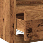 Nattbord Gammelt Tre 40X40X50 Cm Konstruert Tre