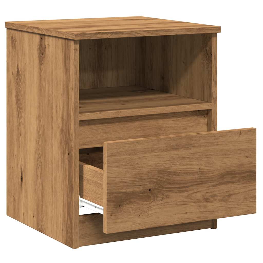 Nattbord Artisan Eik 40X40X50 Cm Konstruert Tre