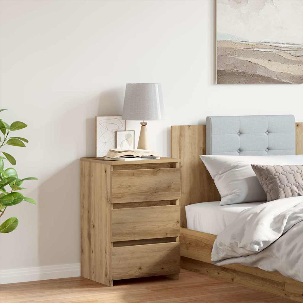 Nattbord Artisan Eik 40X35X62,5 Cm Konstruert Tre