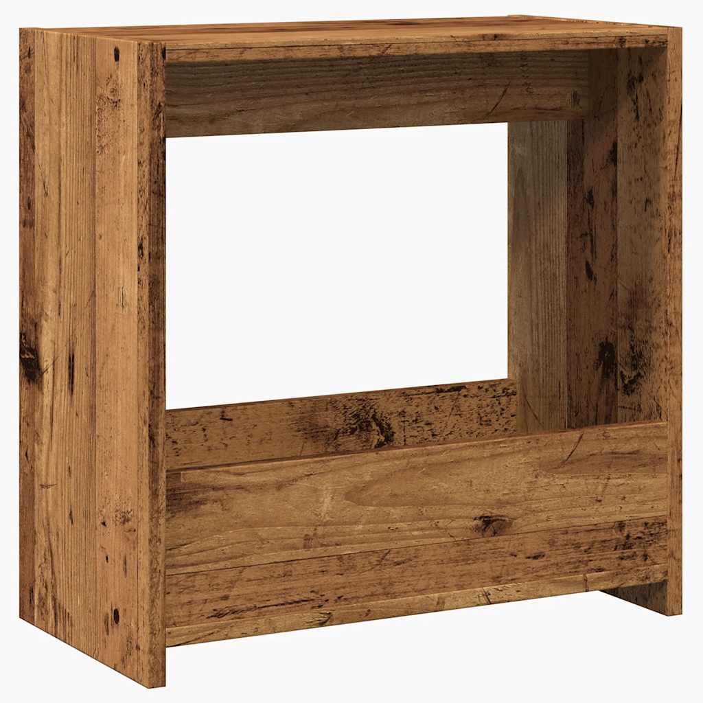 Sidebord Gammelt Tre 50X26X50 Cm Konstruert Tre