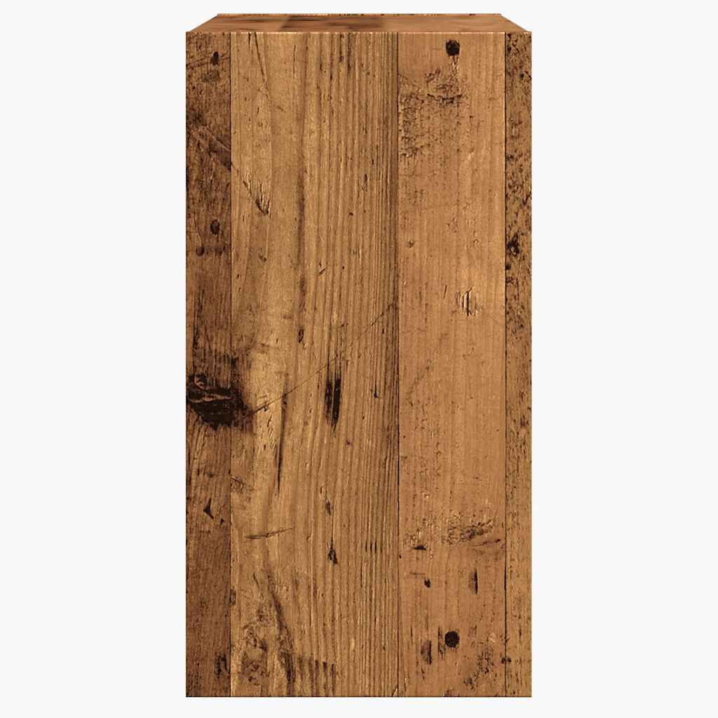 Sidebord Gammelt Tre 50X26X50 Cm Konstruert Tre