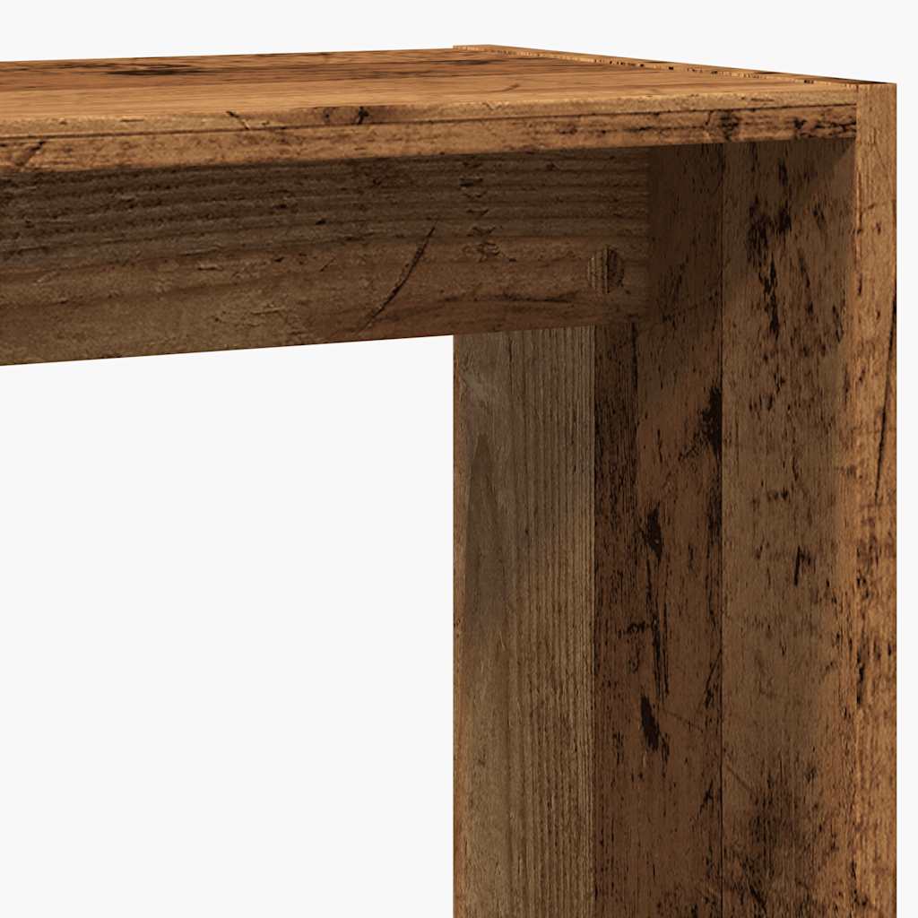Sidebord Gammelt Tre 50X26X50 Cm Konstruert Tre