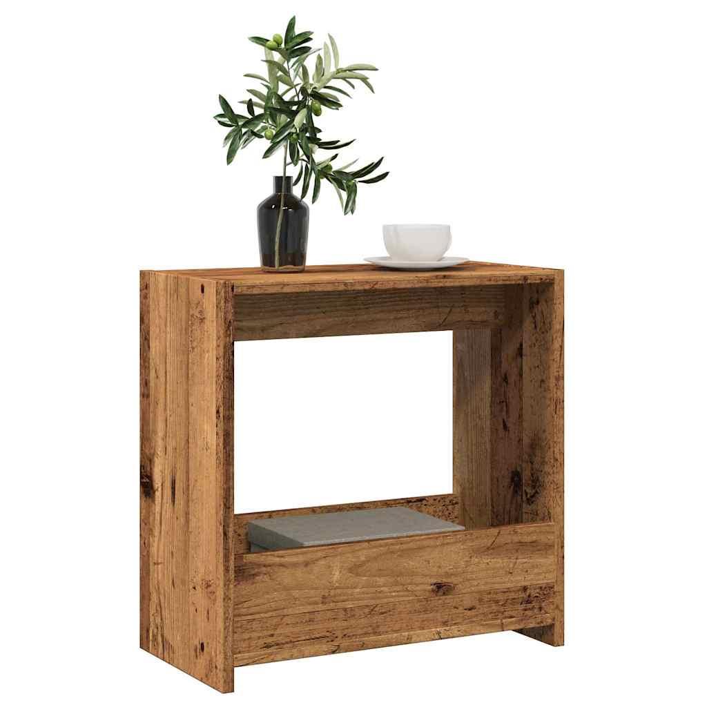 Sidebord Gammelt Tre 50X26X50 Cm Konstruert Tre
