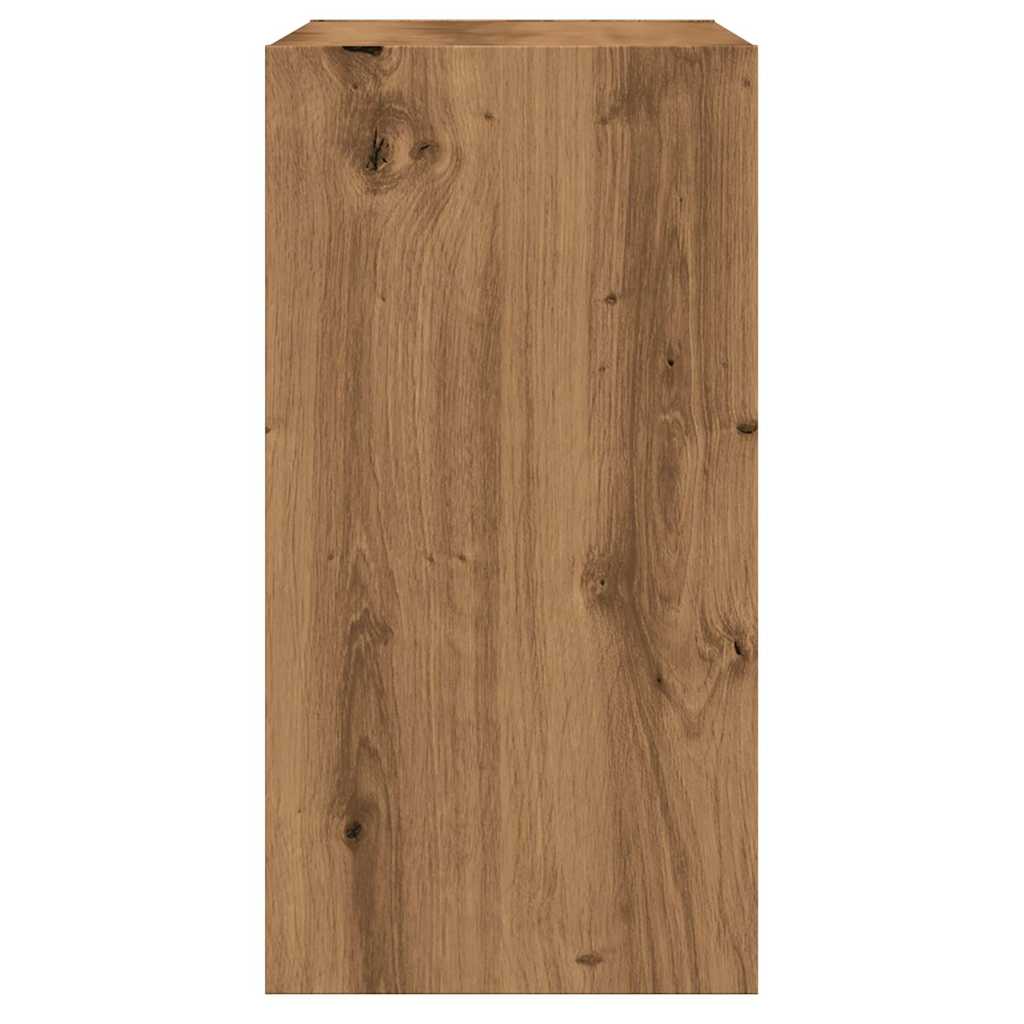Sidebord Artisan Eik 50X26X50 Cm Konstruert Tre