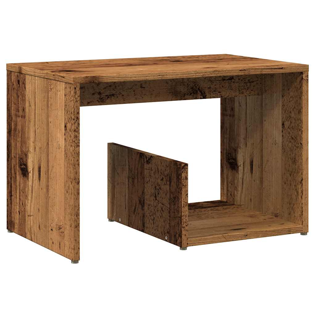 Sidebord Gammelt Tre 59X36X38 Cm Konstruert Tre