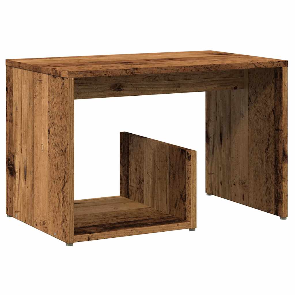 Sidebord Gammelt Tre 59X36X38 Cm Konstruert Tre