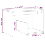 Sidebord Gammelt Tre 59X36X38 Cm Konstruert Tre