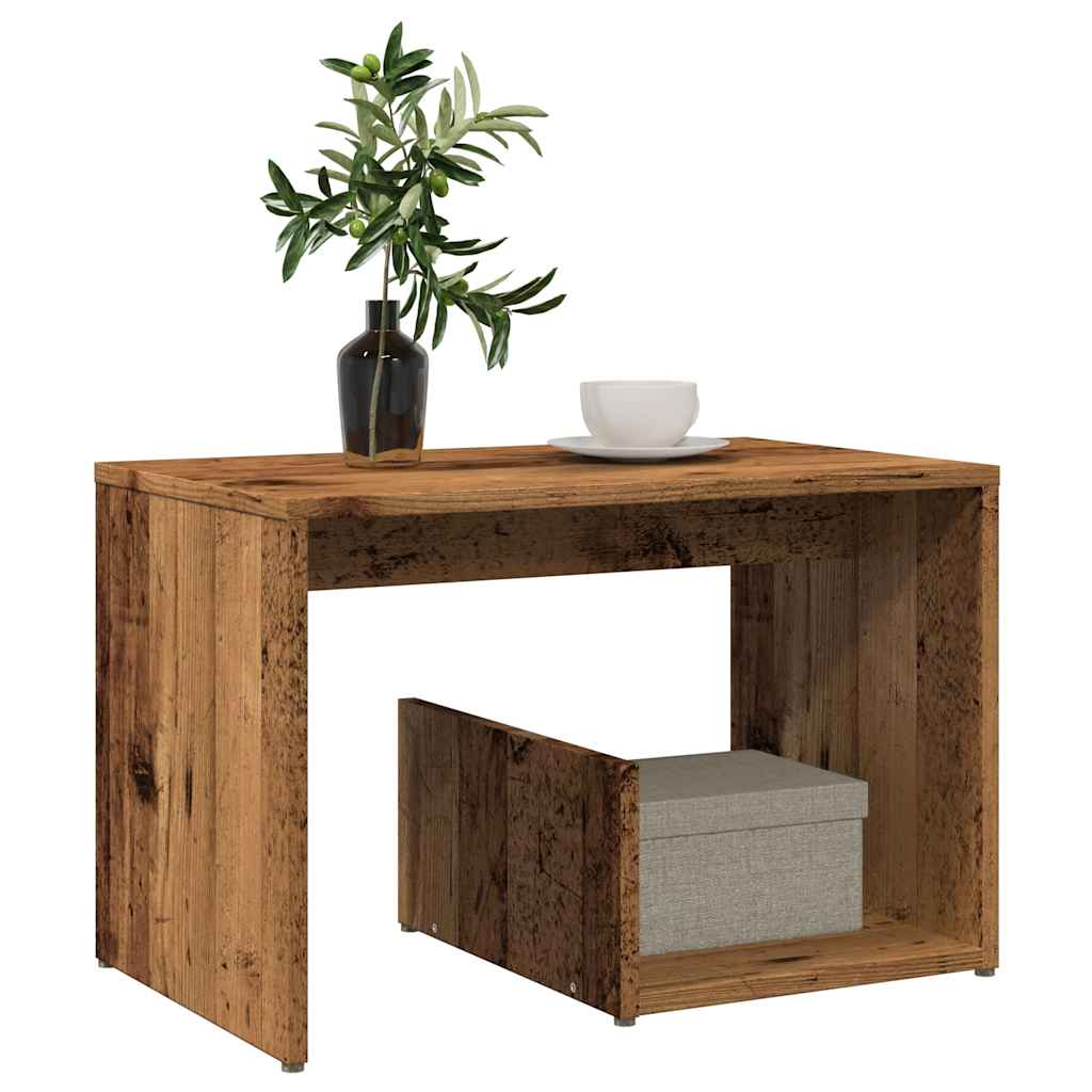 Sidebord Gammelt Tre 59X36X38 Cm Konstruert Tre